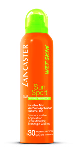 Invisible Mist Wet Skin Application Sublime Tan Spf 30 (125 ml, € 33).