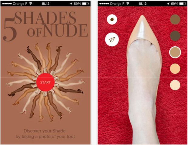 App di capsule collection The Nudes di Christian Louboutin