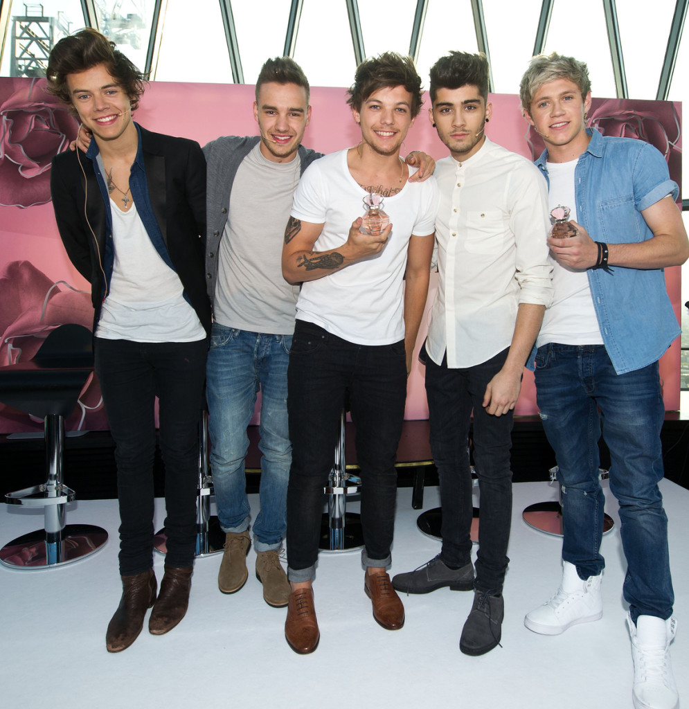 One Direction debut fragrance 'One Moment'.The Gherkin, London.